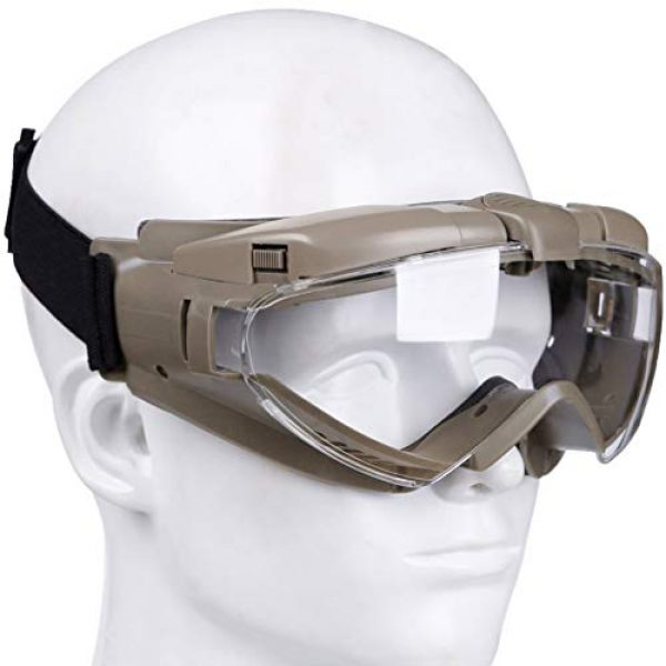 BESPORTBLE  4 BESPORTBLE Eyewear Protective Safety Glasses Anti-Fog Anti-Spitting Anti-Saliva Goggles Eyewear Safety Glasses-Black