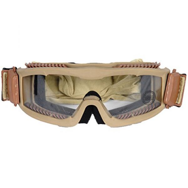 Lancer Tactical  1 LANCER TACTICAL AIRSOFT VENTED SAFETY GOGGLES Glasses Eye Wear Googles TAN