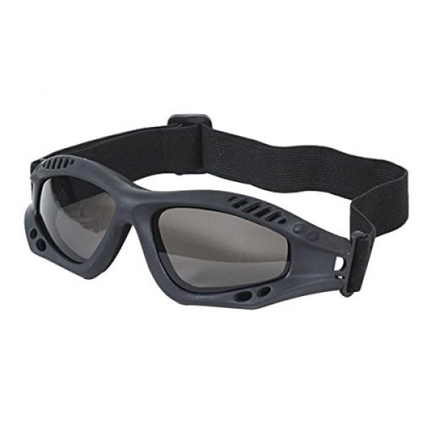 VooDoo Tactical 1 VooDoo Tactical 02-8832001000 Sportac Goggle Glasses with G-15 Lens, Black Frame