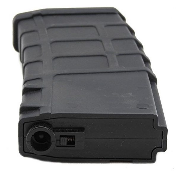 LONEX Airsoft Gun Magazine 4 Lonex Airsoft M Series Scar Plastic Black PMAG Magazine 200 RDS ASG MID Cap