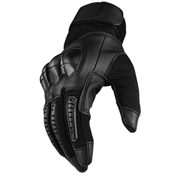 SHAWINGO  4 SHAWINGO Touch Screen Tactical Army Military Rubber Hard Knuckle Gloves for Motorcycle Cycling Hunting Airsoft Paintball Shooting