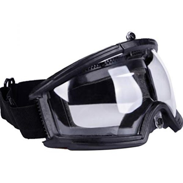 BESPORTBLE 4 BESPORTBLE Safety Goggle Glasses CS Game Protective Glasses Outdoor Sports Ski Riding Eyewear Eye Protection Goggles for Airsoft Paintball (Black Style)