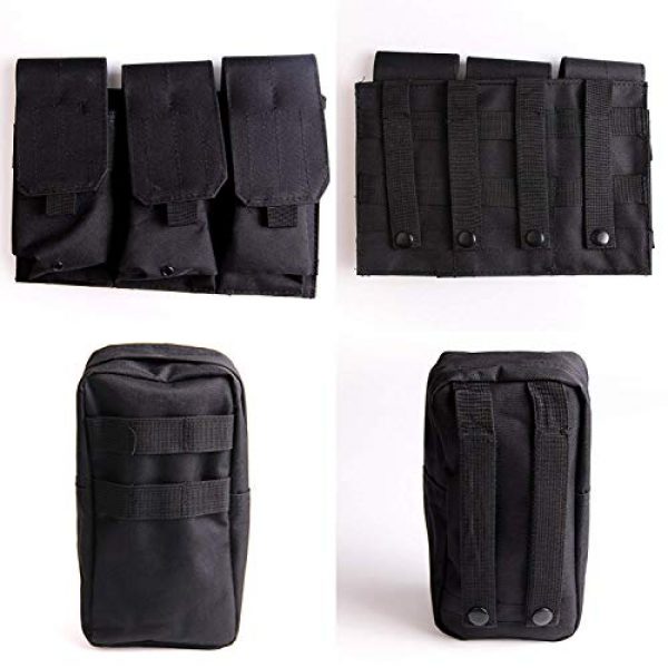 Solomone Cavalli Airsoft Tactical Vest 6 Solomone Cavalli Tactical Airsoft Vest Outdoor Ultra-Light Training Vest Adjustable for Adults 600D Black