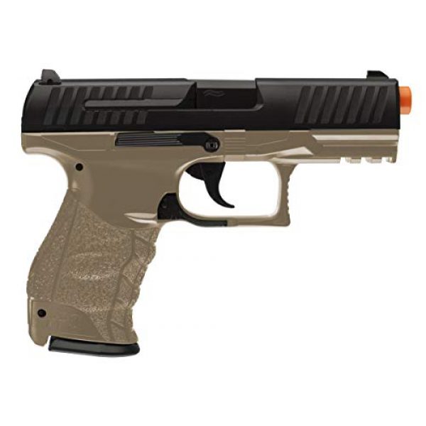 Elite Force Airsoft Pistol 2 Walther PPQ Spring Powered 6mm BB Pistol Airsoft Gun, Dark Earth Brown
