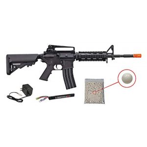 Wearable4U Airsoft Rifle 1 Wearable4U Tippmann Adaptive Armament Airsoft Rifle with Included 11.1V LiPo 900 mAh Battery and Charger Pack of 1000 6mm 0.20g BBS Bundle