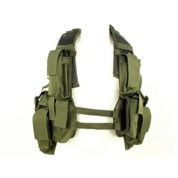 Mil-Tec Airsoft Tactical Vest 1 Mil-Tec Men's Tactical South African Assault Combat Cargo Army Vest Airsoft