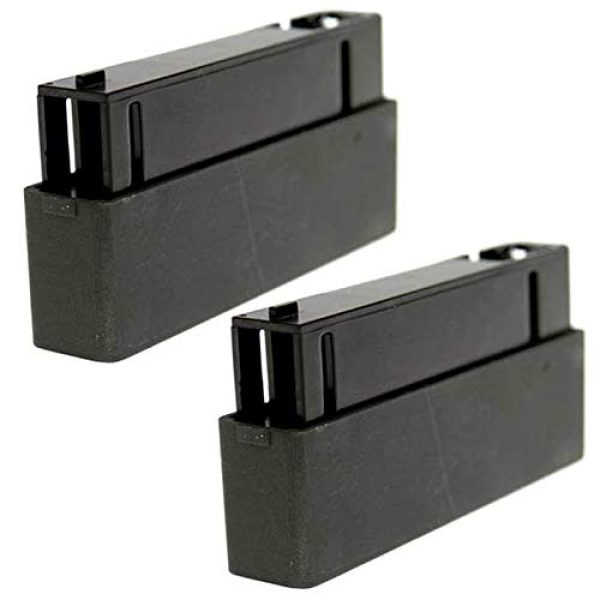 BBTac Airsoft Gun Magazine 1 BBTac Airsoft Magazine Clip for Airsoft Sniper Rifle MB01 30 Rounds Mag Two Pack
