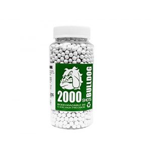 BULLDOG AIRSOFT Airsoft BB 1 Bulldog Airsoft Biodegradable BB Pellets (0.30, 2000)
