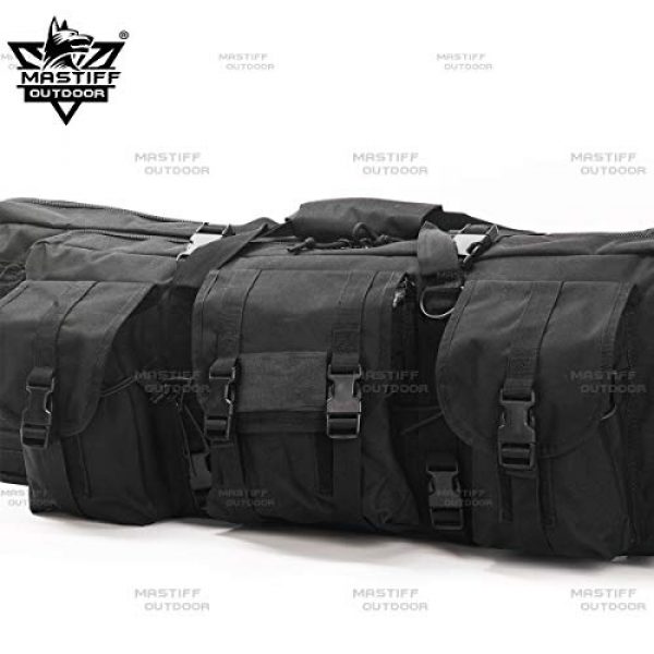 Mastiff Outdoor Rifle Case 6 Mastiff Outdoor Tactical Double Long Rifle Pistol Gun Bag Firearm Hungting Pack Transportation Case Paintball Airsoft Length 36" 42"