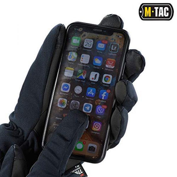 M-Tac 5 M-Tac Tactical Winter Soft Shell Gloves Water Resistant Insulated Army Military