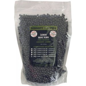 AirsoftAlpha Airsoft BB 1 AirsoftAlpha Competition Grade BB .36 Gram (5000 Count Bag)