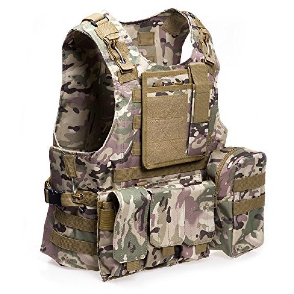 ATAIRSOFT Airsoft Tactical Vest 2 ATAIRSOFT Molle Tactical Airsoft Paintball Vest