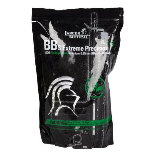 Lancer Tactical Airsoft BB 1 4000 Lancer Tactical Biodegradable Extreme Precision .20g 6mm Airsoft BBs