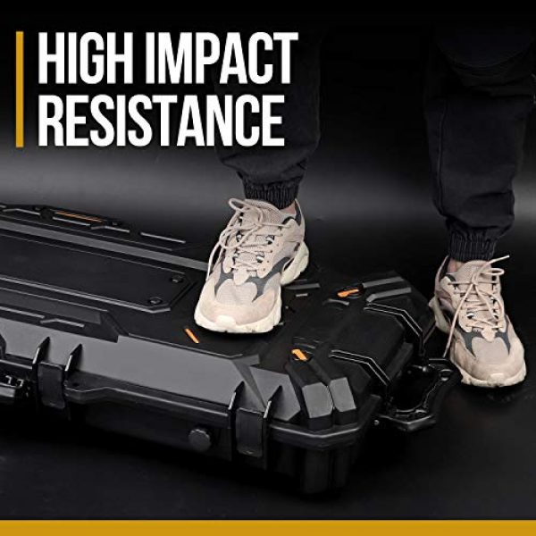 OneTigris Airsoft Gun Case 5 OneTigris Hard Gun Case Watertight Protective Case with Customizable Foam for Pistol (Black - 45L)