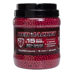 Elite Force Airsoft BB 1 Red Jacket 6mm Airsoft BB's, Red, 10000 Count