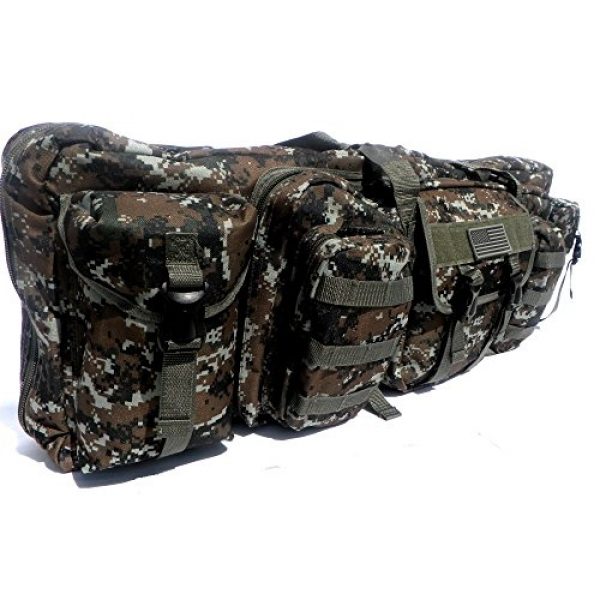 East West U.S.A Airsoft Gun Case 2 East West U.S.A RTGC604 36" Double Tactical Molle Soft Padded Rifle Long Hunting Bag