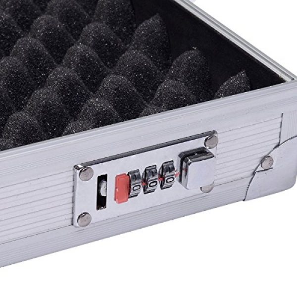 COLIBROX Rifle Case 6 Generic QYUS4160215277381225 Pistol HandGun um New Framed Locking Gun Aluminu Aluminum New Locking Hard Storage Carry Case ry Case Lock Box torage Carry Case