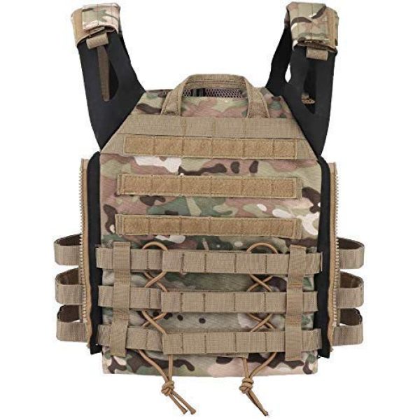 Will Outdoor Airsoft Tactical Vest 7 Airsoft Tactical JPC2.0 Amphibious Combat Multicam Protective Vest with 2.0 Large Capacity Outdoor Expansion Kit