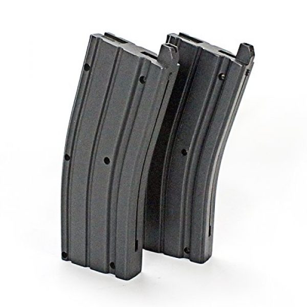 BBTac Airsoft Gun Magazine 2 BBTac BT-16 Clip - 450 Round Capacity Mag, Spare Clip Extra Airsoft Magazine for 6mm BBS Airsoft Gun Rifle BT-16A1 BT-16A2 MR733 MR744 (Pack of 2)