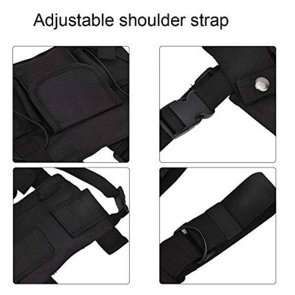 Alomejor Airsoft Tactical Vest 5 Alomejor Airsoft Vest Training Outdoor Vests with Reflective Stripes for Airsoft Paintball Wargame Outdoor Sport