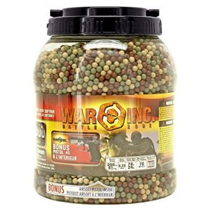 War Airsoft BB 1 War 14,000 - pc INC .12g Premium 6mm Airsoft BB's w/Bonus Pistol