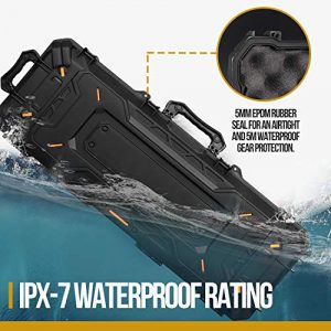 OneTigris Airsoft Gun Case 1 OneTigris Hard Gun Case Watertight Protective Case with Customizable Foam for Pistol (Black - 45L)
