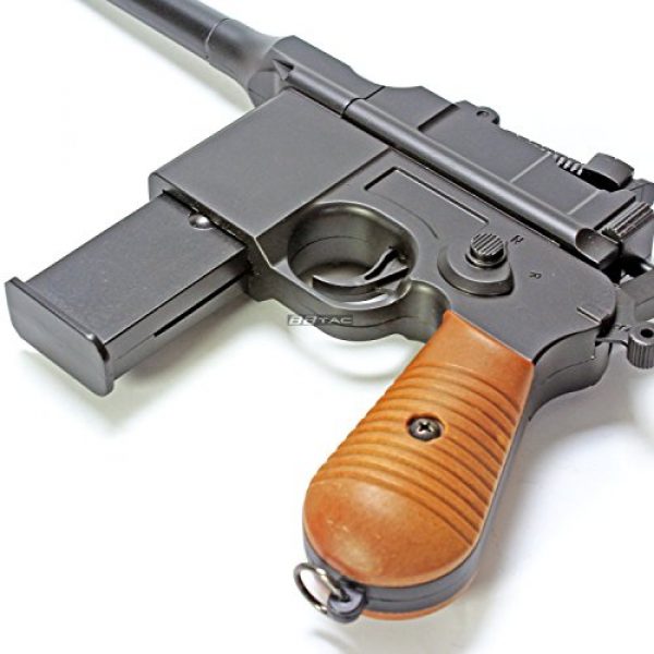BBTac Airsoft Pistol 7 BBTac BT-712 World War II 165 FPS C96 Metal Zinc Alloy Airsoft Pistol with Magazine