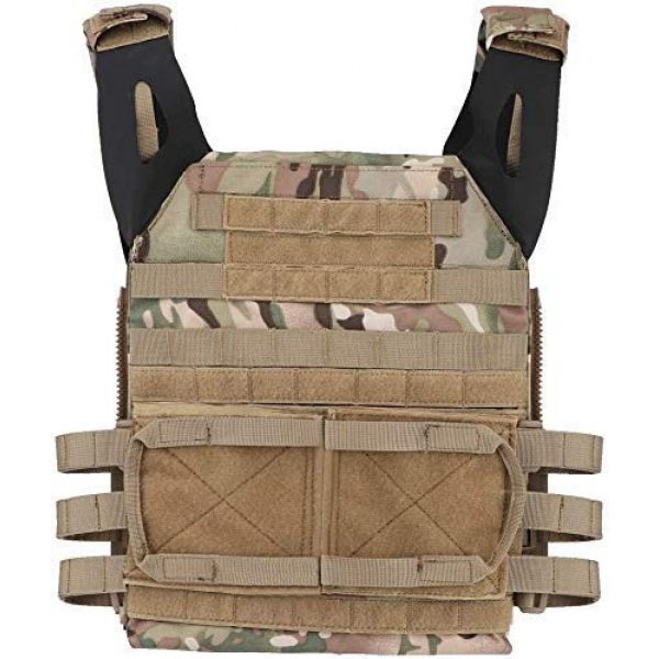 Will Outdoor Airsoft Tactical Vest 5 Airsoft Tactical JPC2.0 Amphibious Combat Multicam Protective Vest with 2.0 Large Capacity Outdoor Expansion Kit