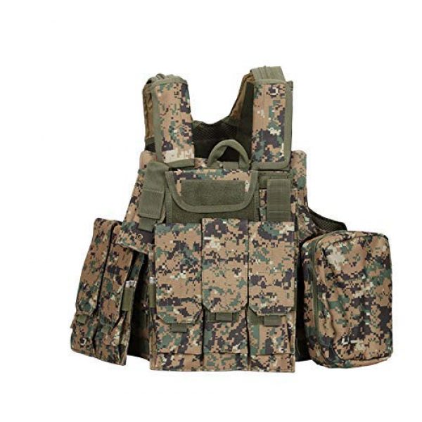 Fouos Airsoft Tactical Vest 1 Fouos Tactical Vest Military Molle Airsoft Paintball Vest for Men