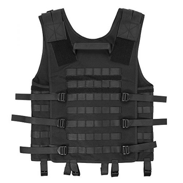 Lixada Airsoft Tactical Vest 2 Lixada Tactical Vest Military Airsoft Vest Adjustable Breathable Combat Training Vest for Outdoor Hunting, Fishing, Army Fans, CS War Game, Survival Game, Combat Training