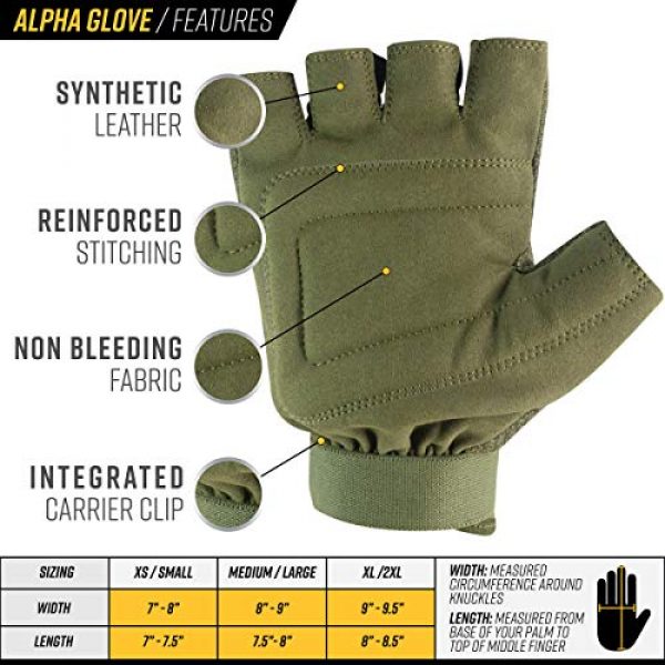 Valken  3 Valken Alpha Half-Finger Gloves