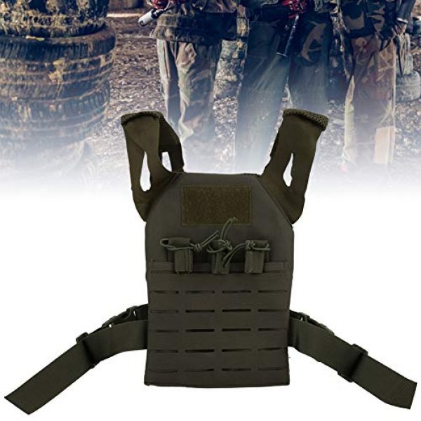 Demeras Airsoft Tactical Vest 6 Demeras Tactics Vest Outdoor Vest Anti-Static Multifunctional Lightweight Wear-Resistant Oxford Cloth CS for Kids