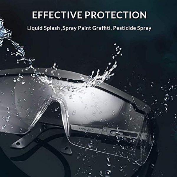 heibond  4 heibond Safety Goggle 3PCS Premium Anti Fog Glasses Dust-Proof Wind-Proof Protection Eye wear Goggles Safety Glasses with Clear Scratch Resistant High Blunt（Gift Wet Wipes