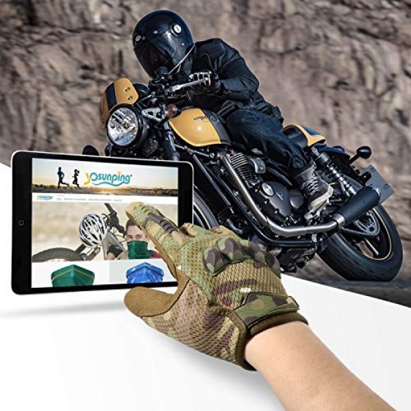 YOSUNPING  2 YOSUNPING Tactical Full Finger Gloves Touchscreen for Motorcycle Hiking Cycling Climbing