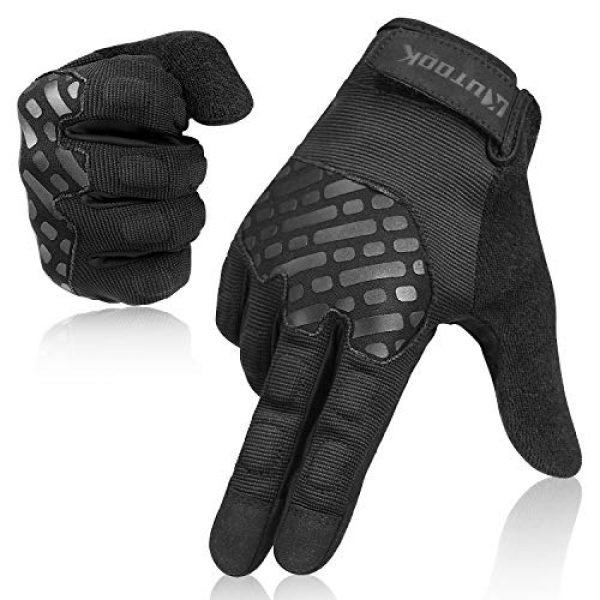 KUTOOK  1 KUTOOK Multifunctional Full Finger EVA Padded Gloves Touch Screen for MTB Cycling Climbing Hiking Shooting Fishing Working Outdoor