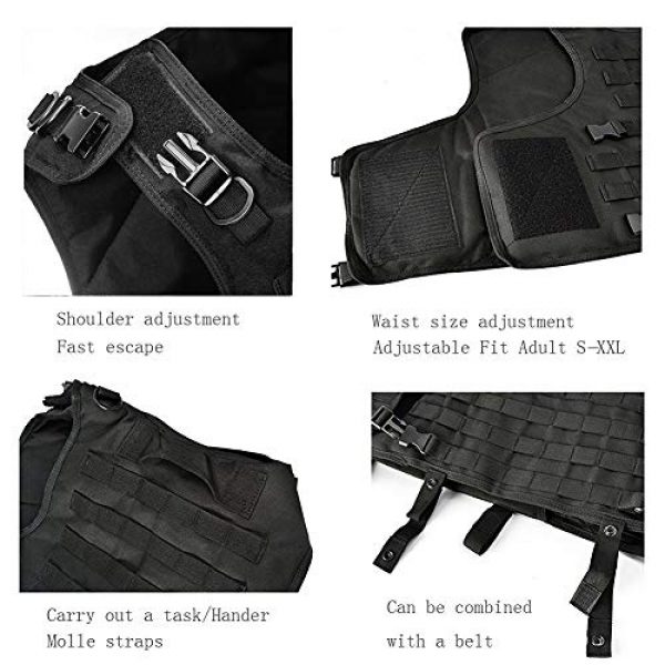 vAv YAKEDA Airsoft Tactical Vest 4 vAv YAKEDA Tactical Vest Military Chest Rig Airsoft Swat Vest for Men