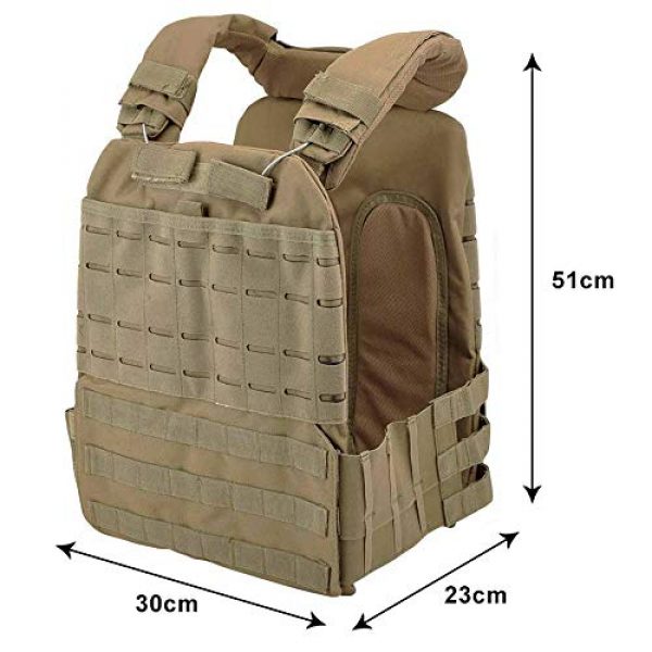 ActionUnion Airsoft Tactical Vest 2 ActionUnion Tactical Vest Molle CS Field Vests Outdoor Adjustable Lightweight Breathable Airsoft Paintball Hunting Shooting Adults 900D Oxford