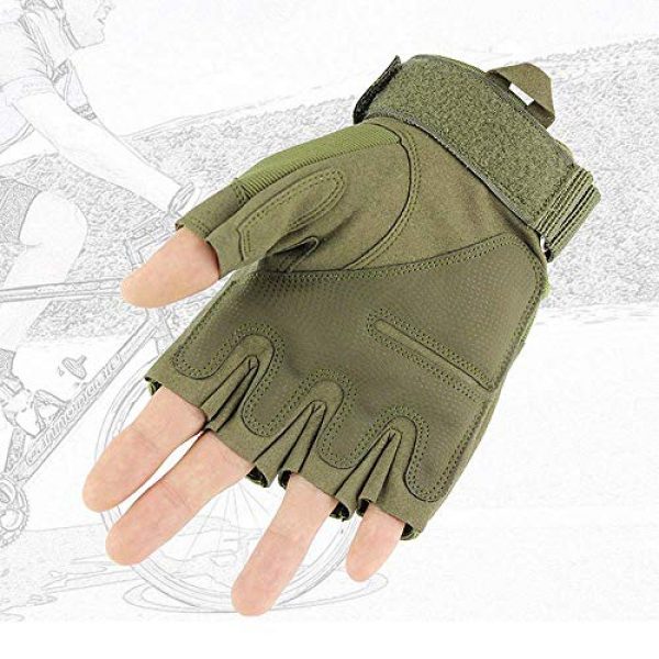 JZYML  5 JZYML Tactical Glove Hard Knuckle Fingerless Half Finger Outdoor Cycling Motorcycle Hiking Camping Driving Gloves Guante
