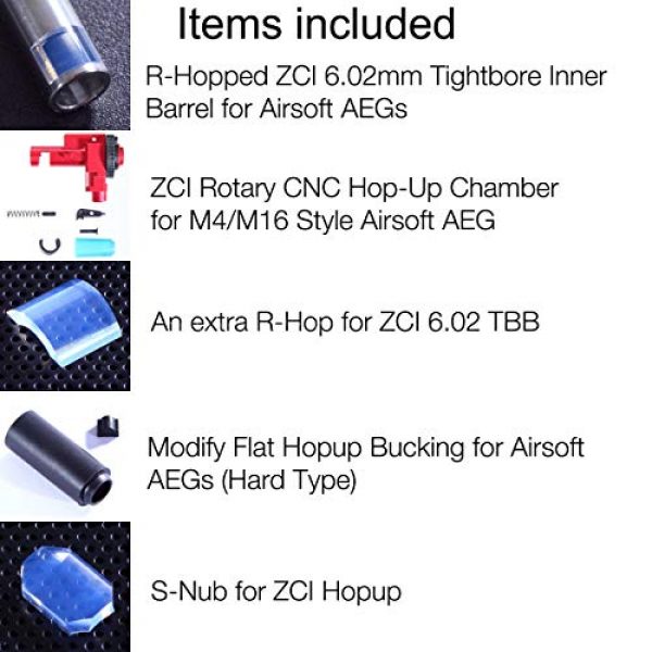 Elvish Tac  2 Elvish Tac R-Hopped ZCI 6.02 Tightbore Barrel Modify Flat-Hop Bucking ZCI CNC Hopup S-Nub AEG R-Hop RHop