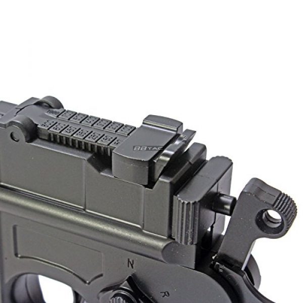 BBTac Airsoft Pistol 5 BBTac BT-712 World War II 165 FPS C96 Metal Zinc Alloy Airsoft Pistol with Magazine