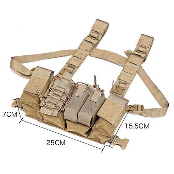 Coherny Airsoft Tactical Vest 2 Coherny Men Women Tactical Chest Rig Bag Radio Harness Chest Front Pack Pouch Holster Military Vest Chest Rig Bag Adjustable Two Way Radio Pocket Waist Pack
