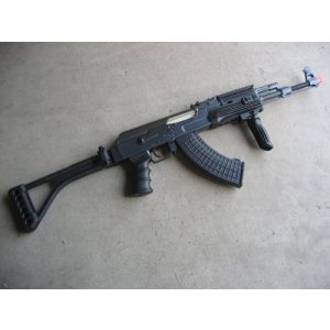 Double Eagle Airsoft Rifle 1 Double Eagle DE Ak-47S Metal Automatic Electric Airsoft Assault Gun 320FPS Black
