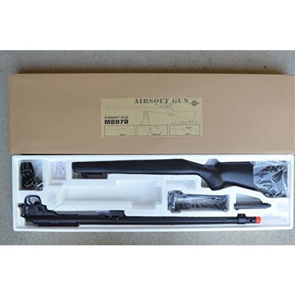 Well Airsoft Rifle 3 mb07b model 700 airsoft spring sniper rifle w/ bipod, flash hider(Airsoft Gun)