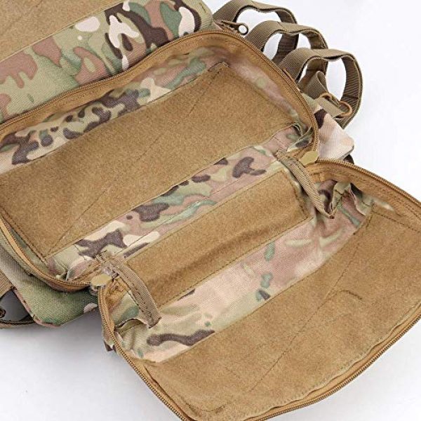 NICEFISH Airsoft Tactical Vest 3 Tactical Vest + Backpack/Modular Vest + Backpack/Breathable Combat Training Vest Adjustable Lightweight