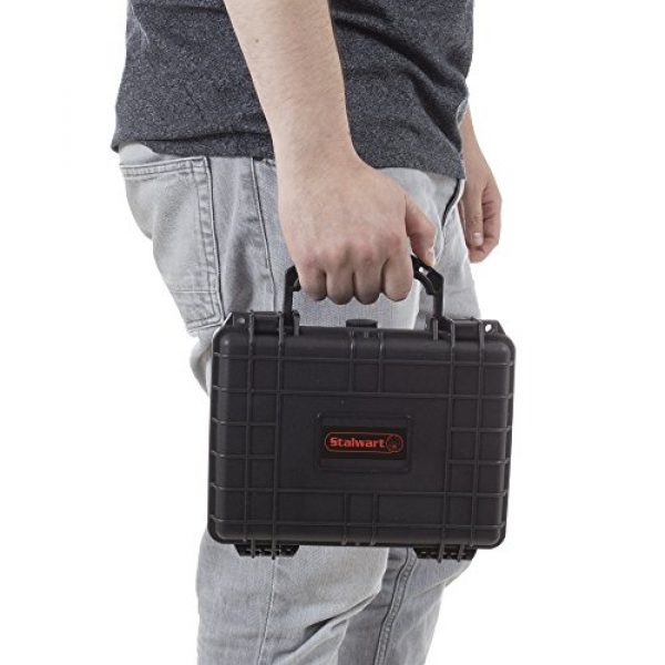 Stalwart Airsoft Gun Case 4 Gun and Camera Case - Waterproof Carrying Case with Foam for Pistols, Handguns, Knives, Electronics, Camera Gear, and Lens by Stalwart