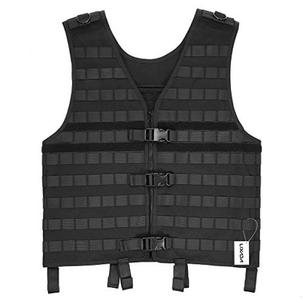 Lixada Airsoft Tactical Vest 1 Lixada Tactical Vest Military Airsoft Vest Adjustable Breathable Combat Training Vest for Outdoor Hunting, Fishing, Army Fans, CS War Game, Survival Game, Combat Training