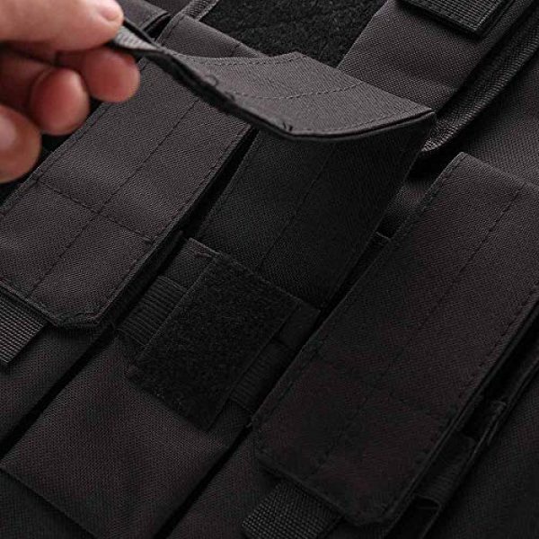 TRIEtree Airsoft Tactical Vest 6 TRIEtree Kids Tactical Vest, Children Field Combat Training Protective Vest Adjustable Waistcoat Airsoft Vest Breathable Combat Training Protective Vest for CS Field Game Outdoor Sports