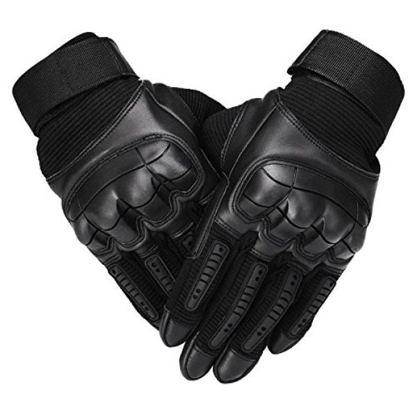 SHAWINGO  1 SHAWINGO Touch Screen Tactical Army Military Rubber Hard Knuckle Gloves for Motorcycle Cycling Hunting Airsoft Paintball Shooting