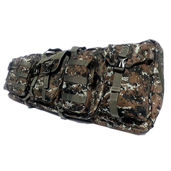 East West U.S.A Airsoft Gun Case 3 East West U.S.A RTGC604 36" Double Tactical Molle Soft Padded Rifle Long Hunting Bag