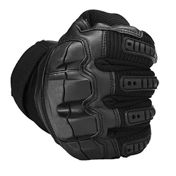 SHAWINGO  5 SHAWINGO Touch Screen Tactical Army Military Rubber Hard Knuckle Gloves for Motorcycle Cycling Hunting Airsoft Paintball Shooting